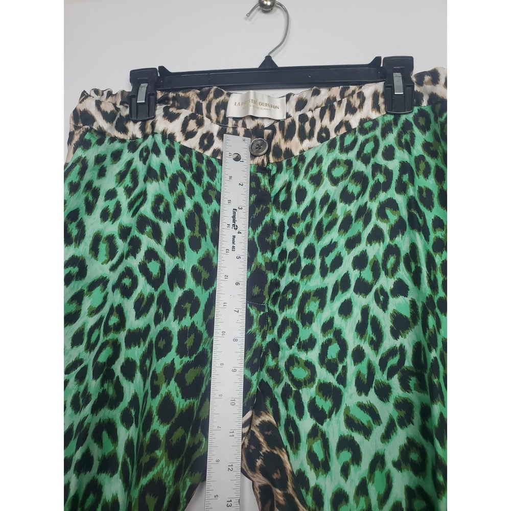 la Prestic Quiston women's leopard-print suit, 100% silk, size M Kimono-pants - Picture 7 of 16